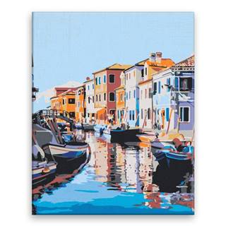 Malujsi Maľovanie podľa čísel - Ranné Benátky - 40x50 cm,  plátno vypnuté na rám
