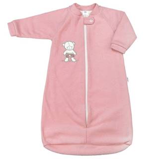 NEW BABY Dojčenský froté spací vak medvedík ružový,  vel. 86 (12-18m)