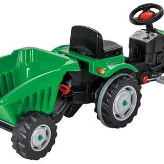 Traktor šliapací s valníkom zelený