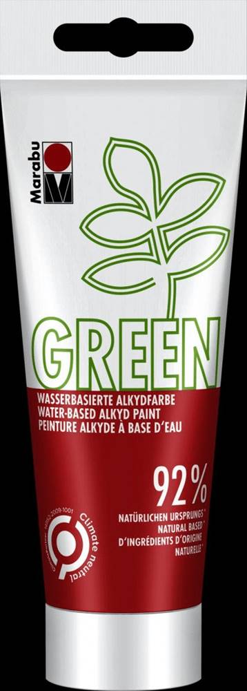 Marabu  Green Alkydová farba - jazmínová červená 100 ml značky Marabu
