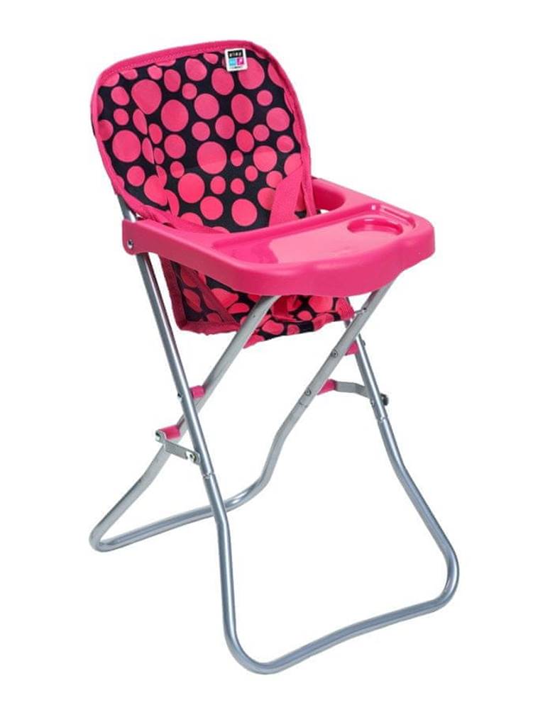 PLAYTO  Jedálenská stolička pre bábiky Dorothy pink značky PLAYTO