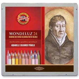 Koh-i-noor MONDELUZ sada akvarelových pasteliek - Portrét 24 ks v drevenej krabičke