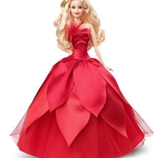 Mattel  Barbie Vianočná bábika 2022 Blondínka HBY03 - rozbalené značky Mattel