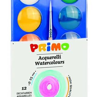 PRIMO Vodové farby priemer 25mm 12ks + štetec