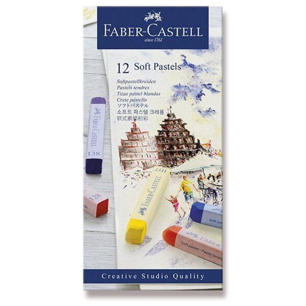 Faber-Castell  Pastelové kriedy 12 farieb značky Faber-Castell