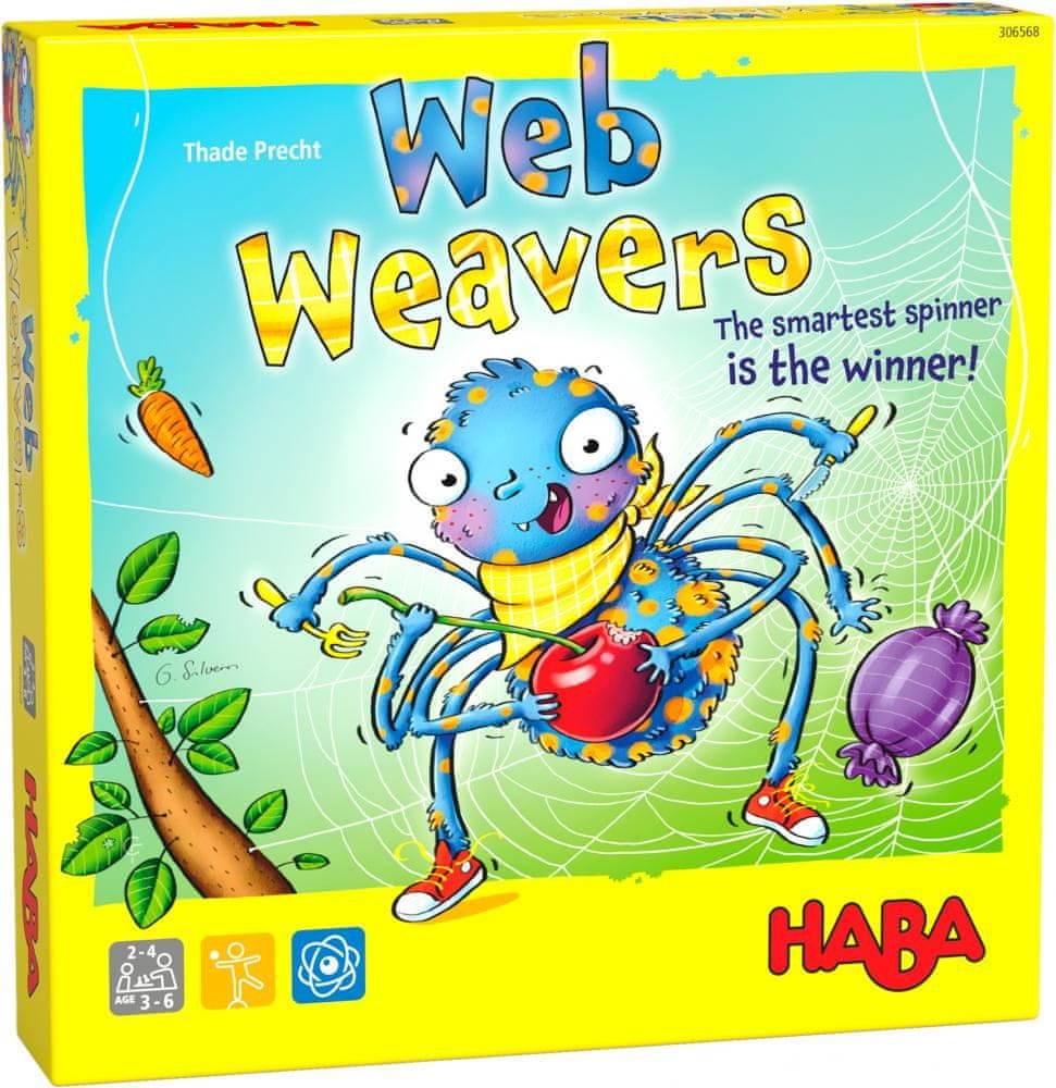 HABA  Spoločenská hra pre deti Pavúčia sieť značky HABA