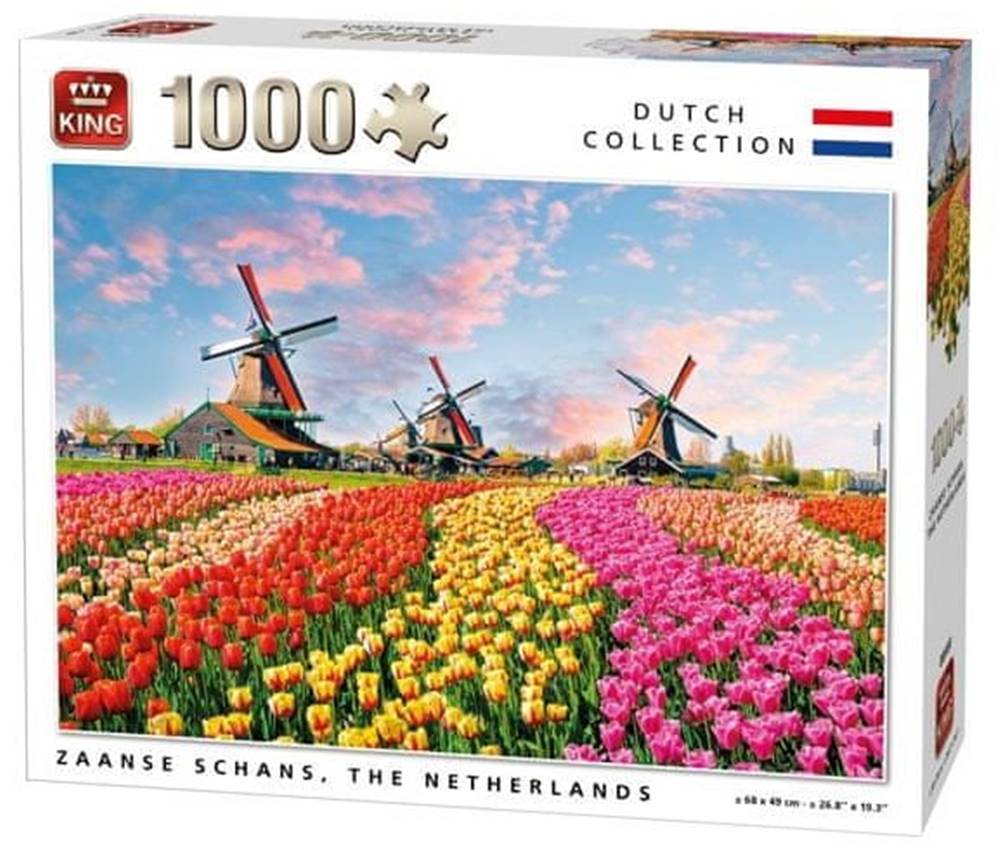 King  puzzle Zaanse Schans,  Holandsko 1000 dielikov značky King