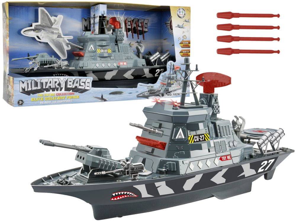 Lean-toys  Vojenské vojenské lode Vojenské svetlá Zvuky značky Lean-toys