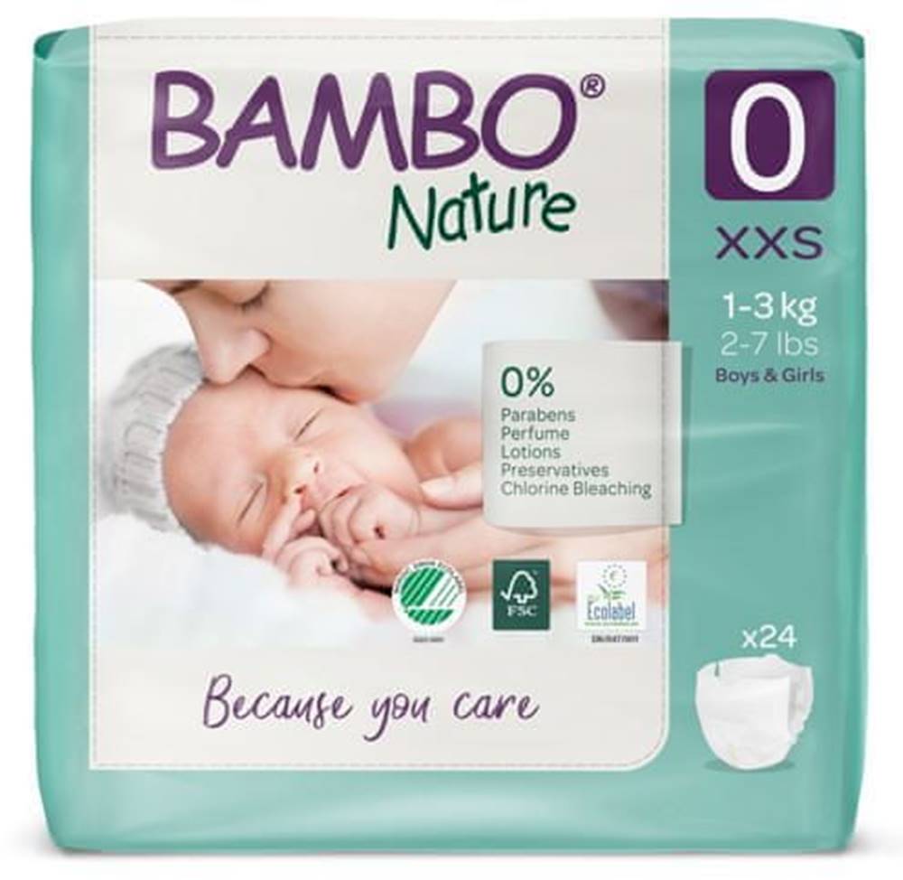 Bambo Nature  0 Premature (1-3 kg) 24 ks značky Bambo Nature