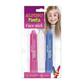 Alpino farebné ceruzky na tvár - 3ks pre dievčatá