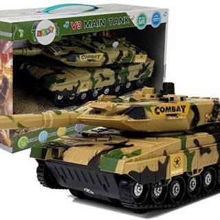 Lean-toys Batérie Tank Zvukové efekty Svetlo Žltá 27cm