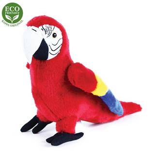 Rappa Plyšový papagáj červený Ara Arakanga 24 cm ECO-FRIENDLY