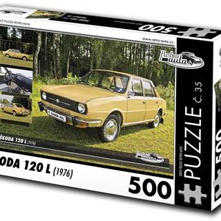 RETRO-AUTA©  Puzzle č. 35 Škoda 120 L (1976) 500 dielikov značky RETRO-AUTA©