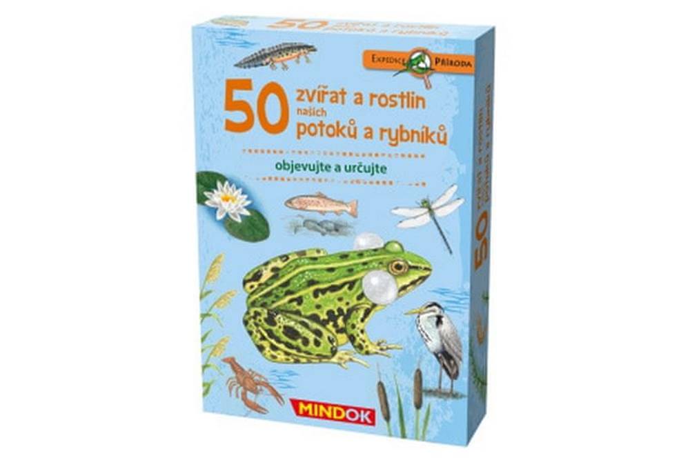 Mindok  Expedice příroda: 50 zvířat a rostlin potoků značky Mindok