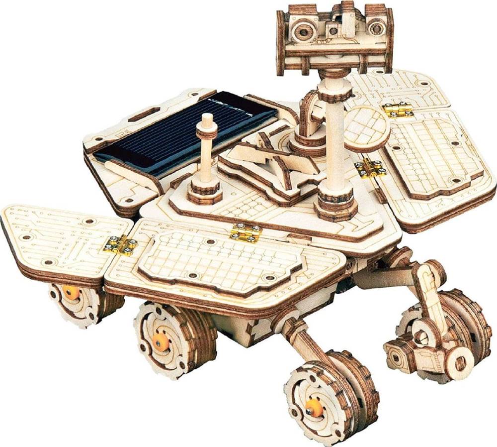 Robotime  Roker 3D drevené puzzle Planetárne vozítko Vagabond Rover na solárny pohon 153 dielikov značky Robotime