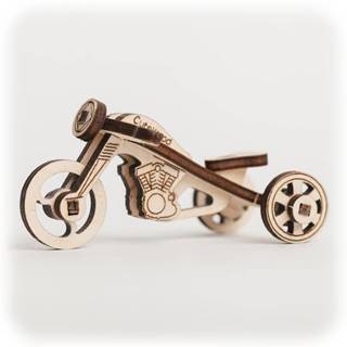 CuteWood Drevené 3D puzzle Motocykel