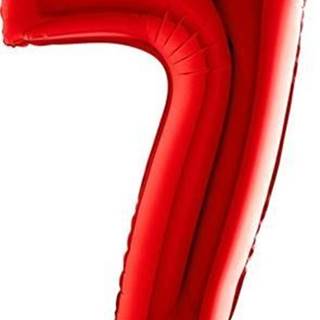 Grabo Nafukovací balónek číslo 7 červený 102cm extra velký