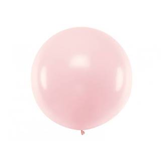 PartyDeco  Okrúhly balón 1m,  pastel ružový značky PartyDeco