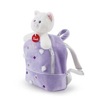 Trudi PETS - Módny ruksak s maznáčikom,  fialový s guličkami,  0m+
