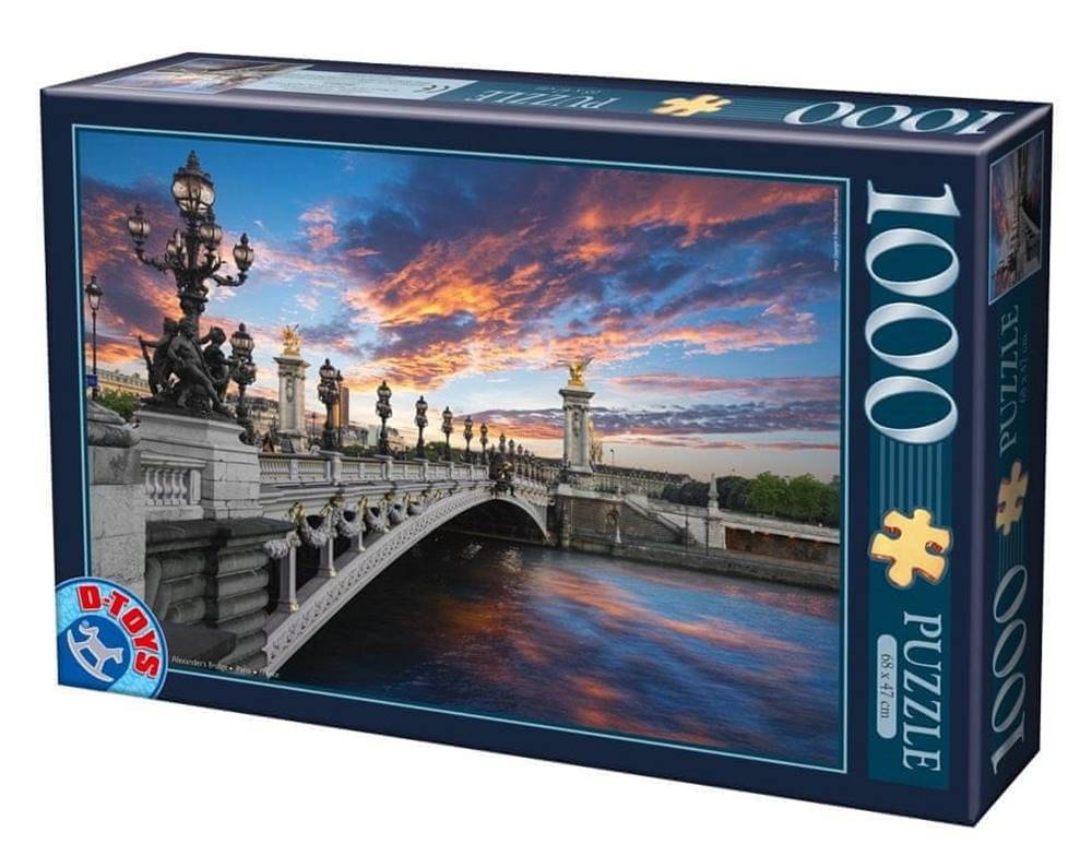 D-Toys  Puzzle Alexandrov most,  Paríž 1000 dielikov značky D-Toys