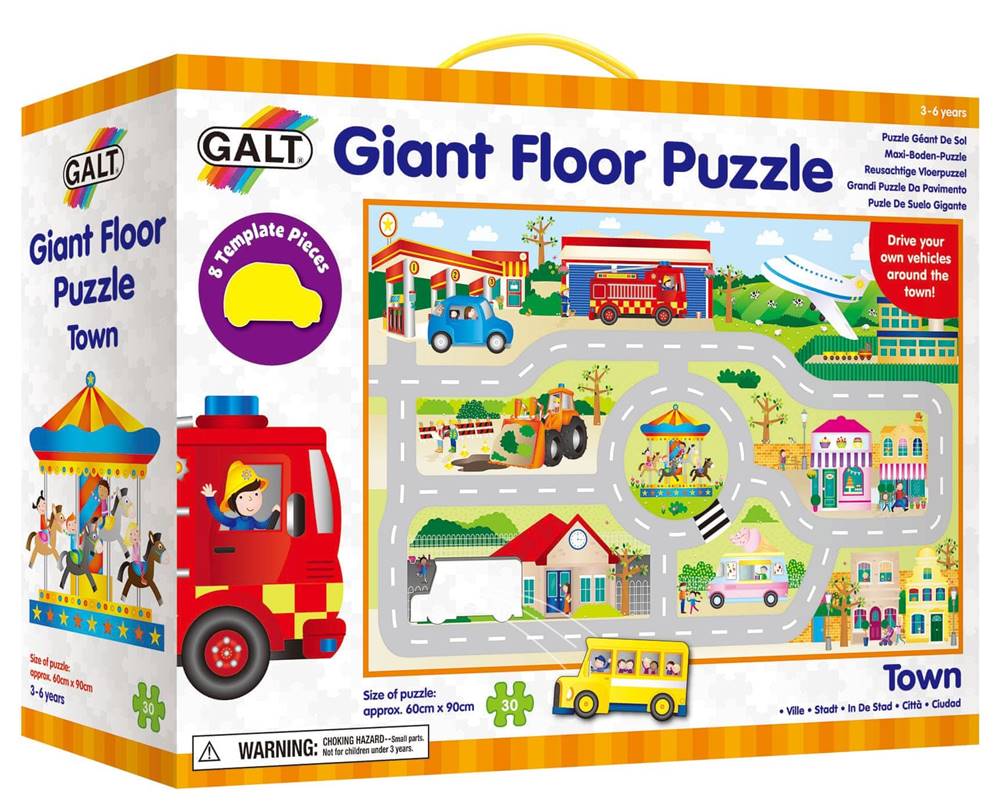 GALT  Veľké podlahové puzzle - mesto značky GALT