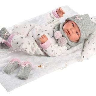 Llorens  84336 NEW BORN HOLČIČKA - realistická bábika bábätko s celovinylovým telom - 43 cm značky Llorens