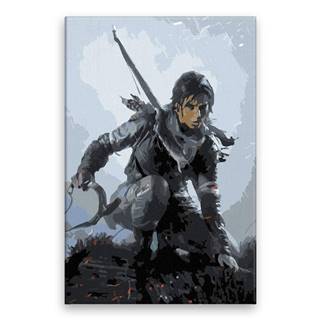Malujsi Maľovanie podľa čísel - Lara Croft 02 - 40x60 cm,  bez dreveného rámu