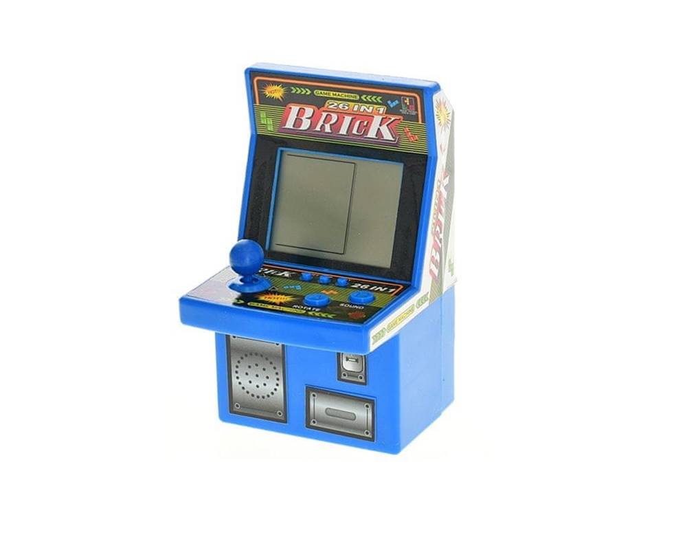 Mikro Trading  Brickgame herní konzole 9x8, 5x15 cm na baterie se zvukem 26 her značky Mikro Trading