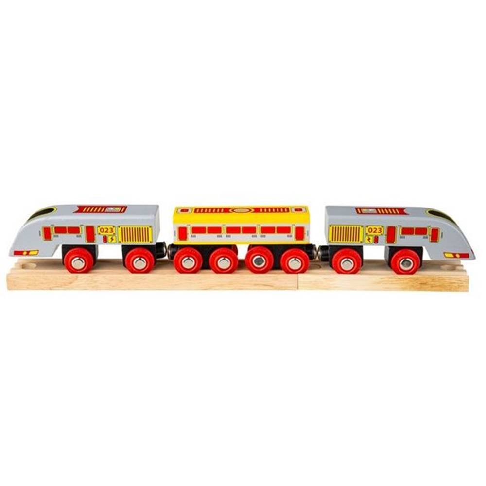 Bigjigs Toys  Bigjigs Rail Rychlík Eurostar + 3 koleje značky Bigjigs Toys