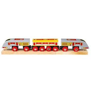 Bigjigs Toys Bigjigs Rail Rychlík Eurostar + 3 koleje
