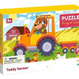 Dodo Toys Puzzle Doprava: Farmár Teddy 30 dielikov