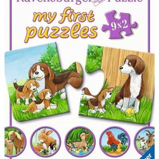 Ravensburger Moje prvé puzzle Zvieracie rodiny 9x2 dielikov