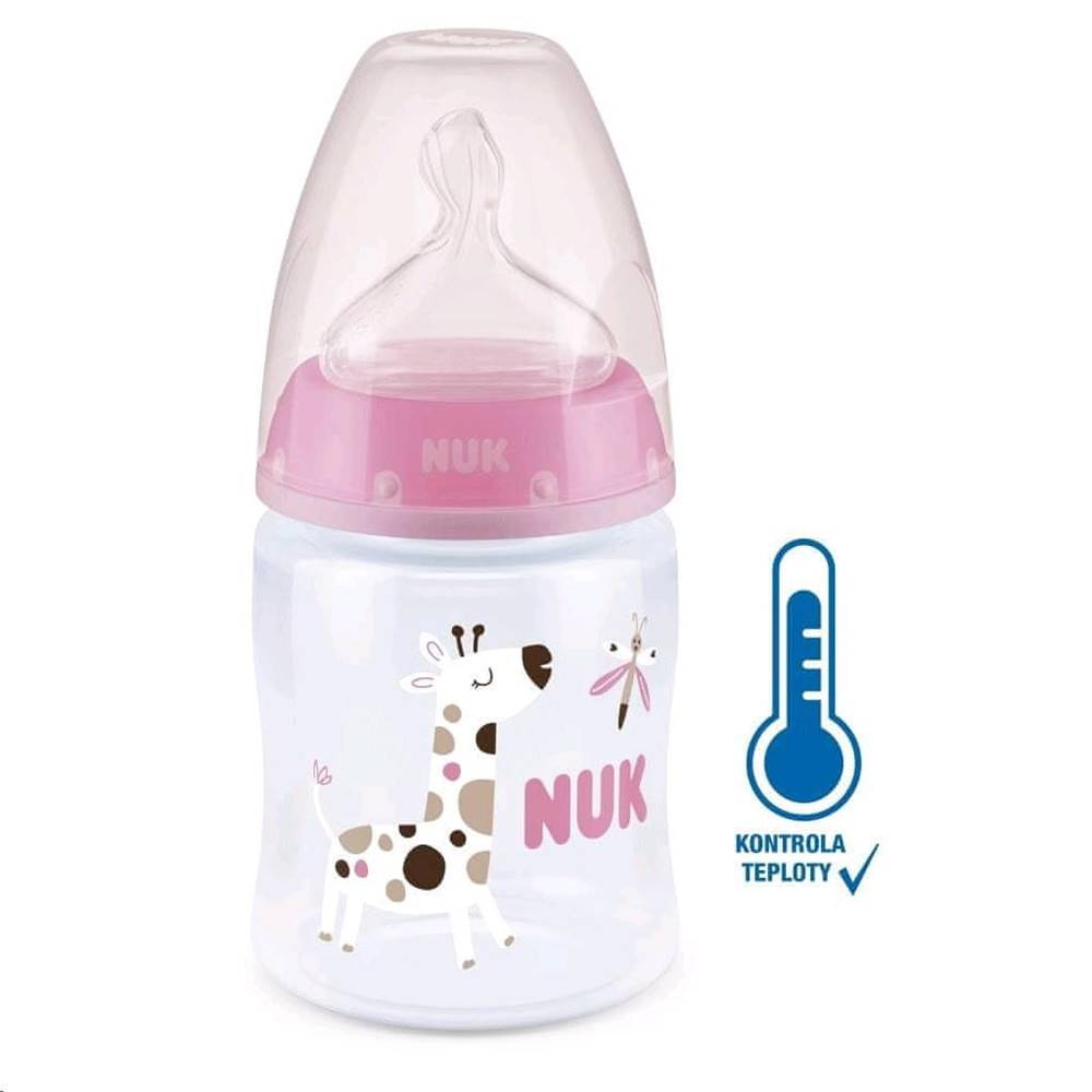 Nuk  Dojčenská fľaša First Choice Temperature Control 150 ml pink značky Nuk