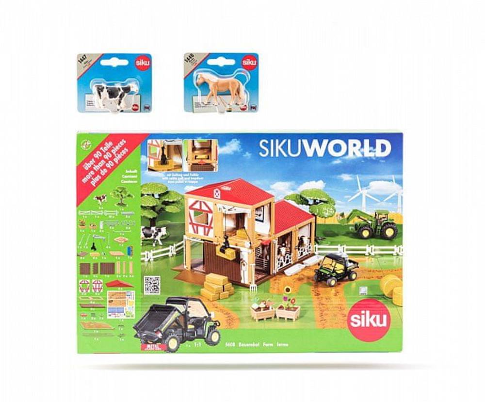 SIKU  World - farma,  2 kone a 2 kravy značky SIKU