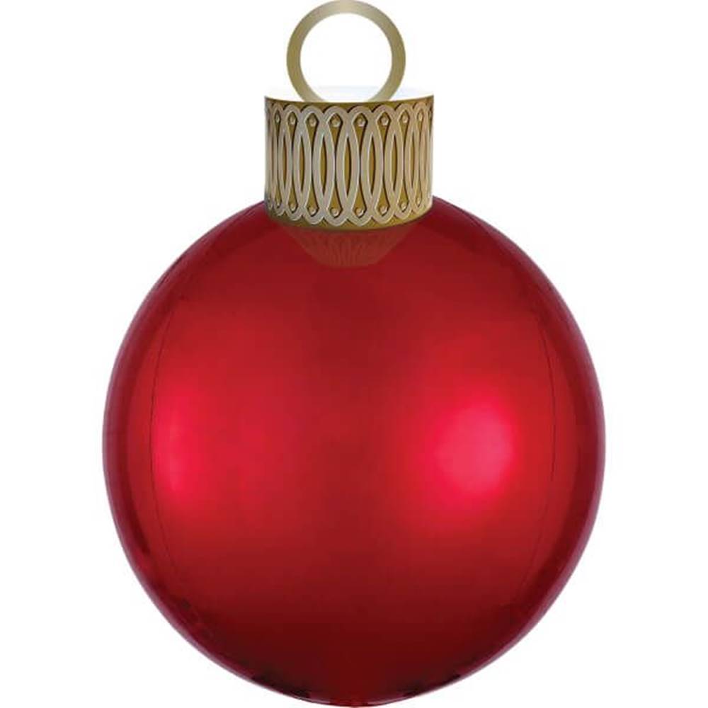 Amscan  Fóliový balón Vianočná guľa červená 38x50cm značky Amscan