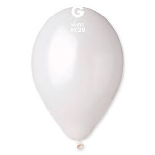 Gemar  Balóny metalické biele 30cm 100ks značky Gemar