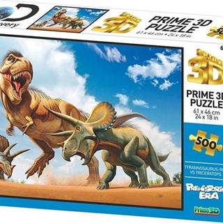 Prime 3D  Puzzle T-Rex vs.Triceratops 3D 500 dielikov značky Prime 3D