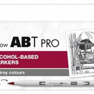 Tombow Obojstranný alkoholový popisovač ABT PRO - teplé sivé farby 5 ks