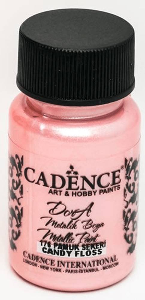 Cadence  Akrylové farby Dora Metallic 50 ml,  ružová značky Cadence