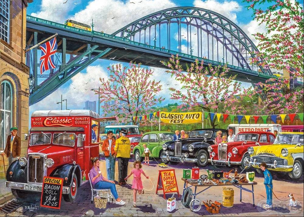 Gibsons  Puzzle Newcastle,  Anglicko 1000 dielikov značky Gibsons