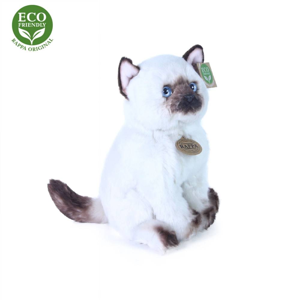 Rappa  Plyšová mačka ragdoll sediaci 25 cm ECO-FRIENDLY značky Rappa