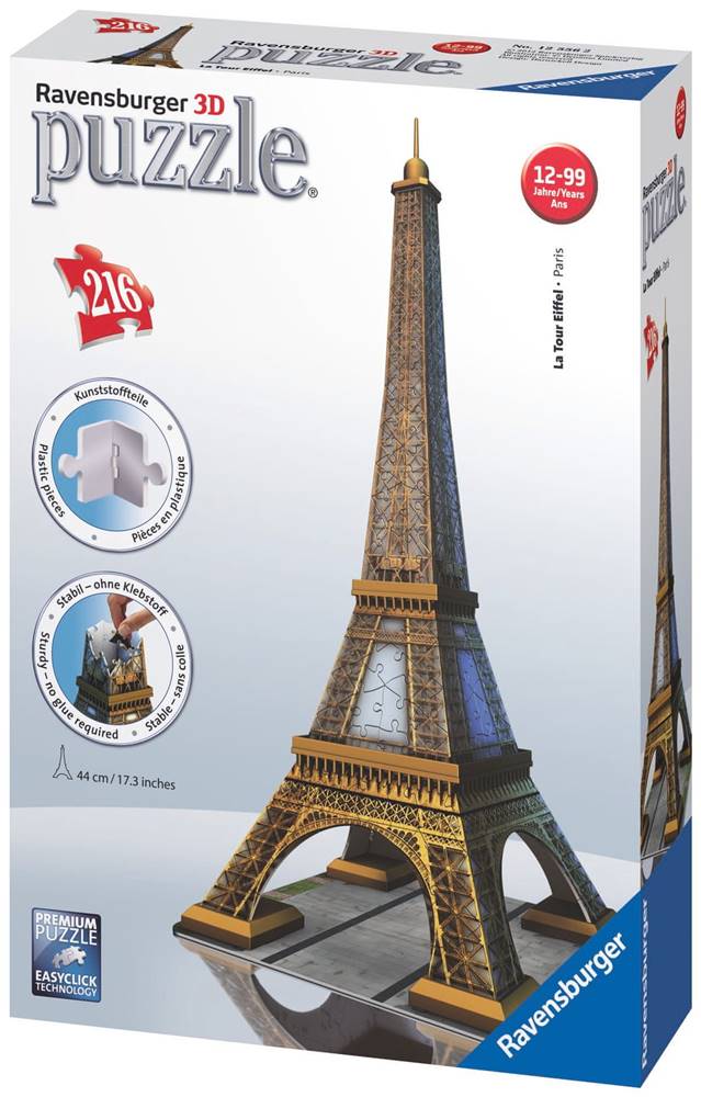 Ravensburger  Eiffelova veža 3D 216 dielikov značky Ravensburger