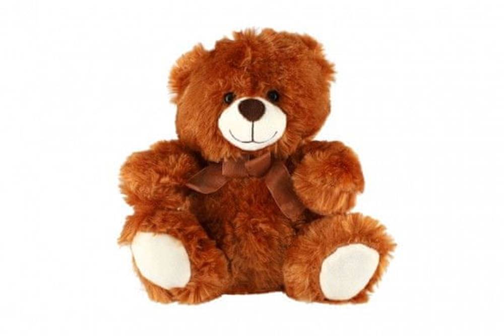 Teddies  Medvěd sedící plyš 28cm hnědý v sáčku 0+ značky Teddies
