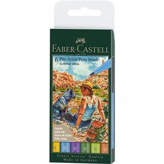 Faber-Castell PITT umelecké popisovače 6 Letné vibrácie set