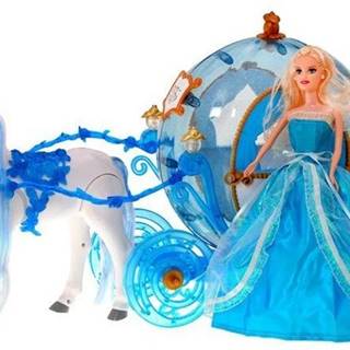 iMex Toys   Interaktívny kočiar s chodiacim koňom a bábikou značky iMex Toys
