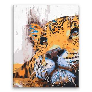 Malujsi Maľovanie podľa čísel - Odpočívajúci jaguár - 80x100 cm,  plátno vypnuté na rám
