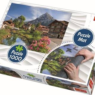 Trefl  Puzzle Letné Alpy 1000 dielikov + Podložka pod puzzle značky Trefl