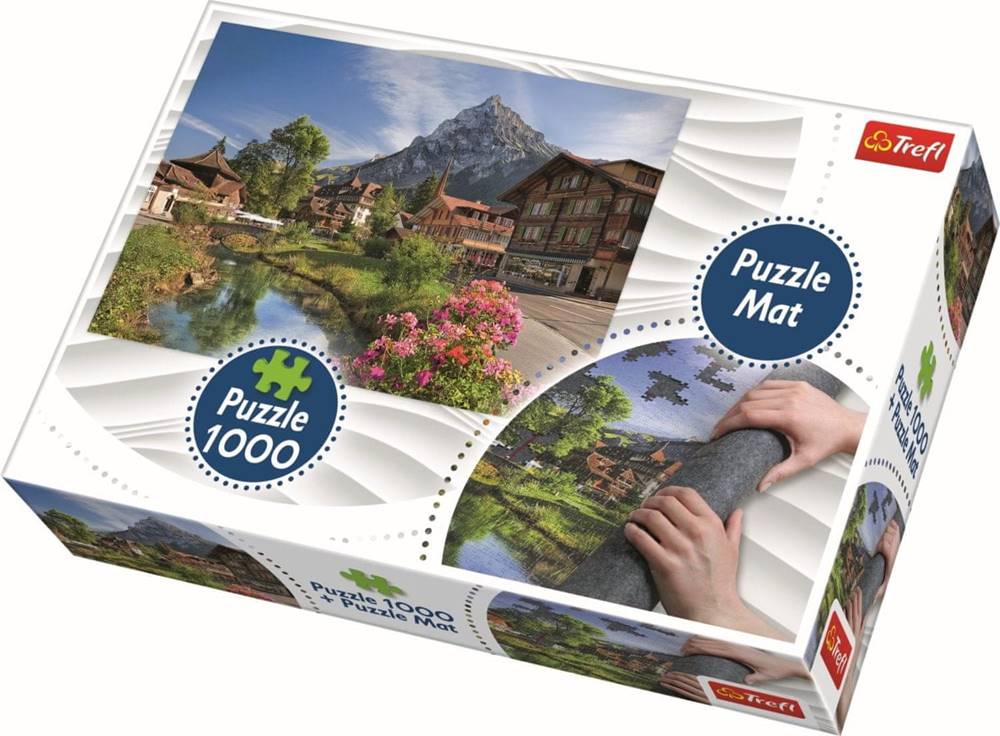 Trefl  Puzzle Letné Alpy 1000 dielikov + Podložka pod puzzle značky Trefl