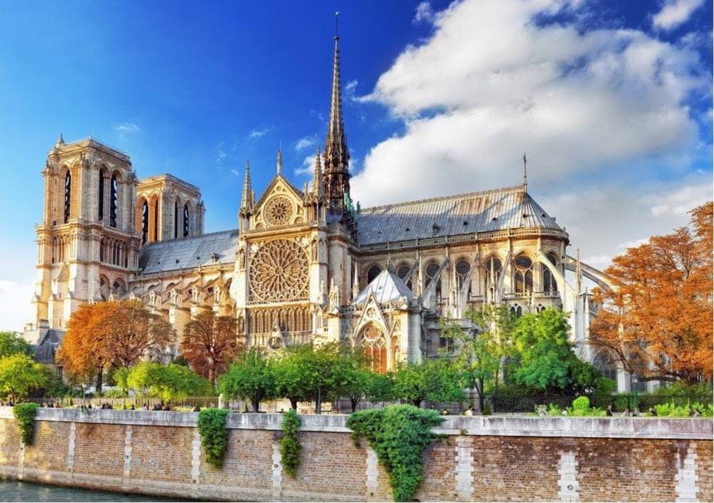 Blue Bird  Puzzle Katedrála Notre-Dame v Paríži 2000 dielikov značky Blue Bird