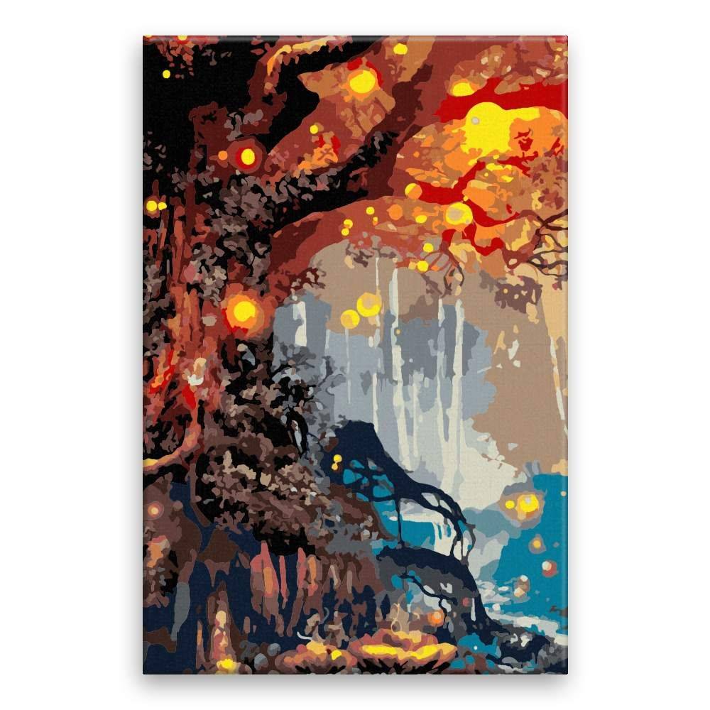 Malujsi  Maľovanie podľa čísel - Strom večnosti - 40x60 cm,  plátno vypnuté na rám značky Malujsi